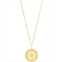 Sarah Chloe 14K Gold Plated Alana Rope Medallion Necklace with Starburst Diamond