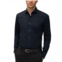 Hugo Boss Mens Easy-Iron Cotton-Blend Poplin Slim-Fit Dress Shirt