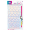 Three Cheers For Girls 3C4G: Quilted Locking Journal Pen Silver-Tone With Rainbow Pen Make It Real Teens Tweens Girls 192 Page Lined Journal Take Notes in Class Sketch Doodle Diary