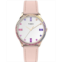 Timex Womens Quartz Analog Premium Dress Leather Pink Watch 32mm
