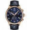 Tissot Mens Swiss Chronograph XL Classic Blue Leather Strap Watch 45mm