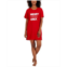 Jenni Womens Short-Sleeve Printed Sleepshirt