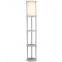 All The Rages EEtagere Organizer Storage Floor Lamp with 2 USB Charging Ports 1 Charging Outlet