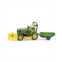 Bruder world John Deere Lawn Mower Tractor w Trailer and Gardener