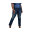 Poetic Justice Womens Plus Size Curvy Fit Mid Rise Slim Boot Jean