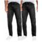Blu Rock Mens Flex Stretch Slim Straight Jeans Pack of 2