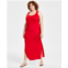 FULL CIRCLE TRENDS Trendy Plus Size Scoop-Neck Sleeveless Maxi Dress