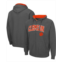 Colosseum Mens Charcoal Clemson Tigers Arch Logo 3.0 Full-Zip Hoodie