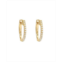 Zoe Lev 14K Gold Diamond Huggie Earrings