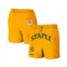NFL Properties Mens NFL X Staple Yellow Green Bay Packers New Age Throwback Vintage-Like Wash Fleece Short