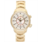 Abingdon Co. Womens Elise Swiss Tri-Time 28k Gold Ion-Plated Stainless Steel Bracelet Watch 33mm