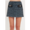 Endless rose Womens Houndstooth Tweed Mini Skirt