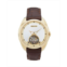 Heritor Automatic Men Roman Leather Watch - Gold/Brown 46mm