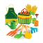 Play22usa Kids Toy Garden Tool Set 12-Piece - Shovel Rake Fork Trowel Apron Gloves Watering Can and Tote Bag