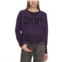 DKNY Jeans Womens Crewneck Long-Sleeve Logo Sweater