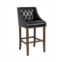 MERRICK LANE Hadleigh Upholstered Barstool 30 High Transitional Tufted Barstool With Accent Nail Trim