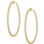 BEN ONI Kendra Thin Pave Hoop Earrings