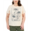 Rebellious One Trendy Plus Size Daisy Graphic T-Shirt