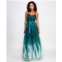 Pear culture Juniors Glitter Ruffled Sleeveless Gown