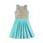 Mightly Mightily Girls Toddler Fair Trade Organic Cotton Print Sleeveless Twirl Dress