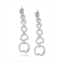 Suzy Levian New York Suzy Levian Sterling Silver Cubic Zirconia Abstract Multi-Circle Drop Earrings