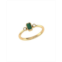 LuvMyJewelry Emerald Cut Emerald Gemstone Natural Diamonds Birthstone Ring in 14K Yellow Gold