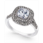 Charter Club Double Halo Crystal Center Ring