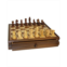 WorldWise Imports 15 Walnut and Maple Drawer Chest Chess Set