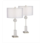 Pacific Coast Metal and Crystal Table Lamps - Set of 2