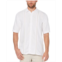 Cubavera Mens Big & Tall Stripe Short Sleeve Shirt