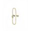 Roberta Sher Designs 14k Gold Filled Single Strand Bracelet with Pave Disk Charm
