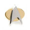 Star Trek Mens Two-tone Delta Shield Lapel Pin