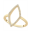 Wrapped Diamond Rhombus Statement Ring (1/10 ct. t.w.) in 14k Gold or 14k White Gold