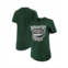 Pressbox Womens Green Michigan State Spartans Wild Lips Core T-shirt