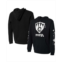 NBA Exclusive Collection Mens NBA x Naturel Black Brooklyn Nets No Caller ID Pullover Hoodie