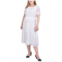 NY Collection Plus Size Short Sleeve Belted Swiss Dot Dress