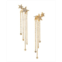 AVA NADRI Star with Fringe Drop Earring in 18K Gold Plated Brass