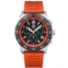 Luminox Mens Swiss Chronograph Pacific Diver Orange Rubber Strap Watch 44mm