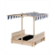 Outsunny Kids Sandpit Outdoor Backyard Playset w/ Cover Bench Canopy