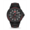 Ducati Corse Mens Partenza Collection Timepiece Black Silicon Strap Watch 49mm