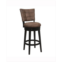 Hillsdale 45 Wood and Upholstered Kaede Furniture Bar Height Swivel Stool