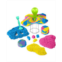 Kinetic Sand Squish N Create with Blue Yellow and Pink Play Sand