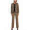 Le Suit Womens Houndstooth Framed Double-Button Jacket & Straight-Leg 2-Pc. Pantsuit