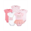 Little Treasure Baby Girl Cotton Bodysuits 5pk Brunch