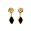 Aracheli Studio Fleur Art Deco Earrings in Black