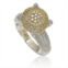 Suzy Levian New York Suzy Levian Sterling Silver Cubic Zirconia Pave Center Stone Ring