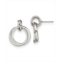 Chisel Stainless Steel Polished Intertwined Circles Dangle Earrings