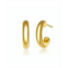 GiGiGirl Teens/Young Adults 14K Gold Plated Small Open Hoop Earrings