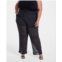 Nina Parker Trendy Plus Size Printed Mesh Pants