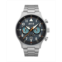 AVI-8 Mens Hawker Hurricane Carey Dual Time Gutersloh Silver-Tone Solid Stainless Steel Bracelet Watch 43mm